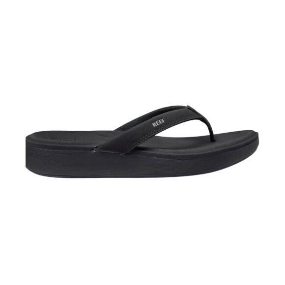 REEF Cushion Cloud Women's Flip Flop Black - Super Soft Molded Footbed, Enhanced - Picture 1 of 7